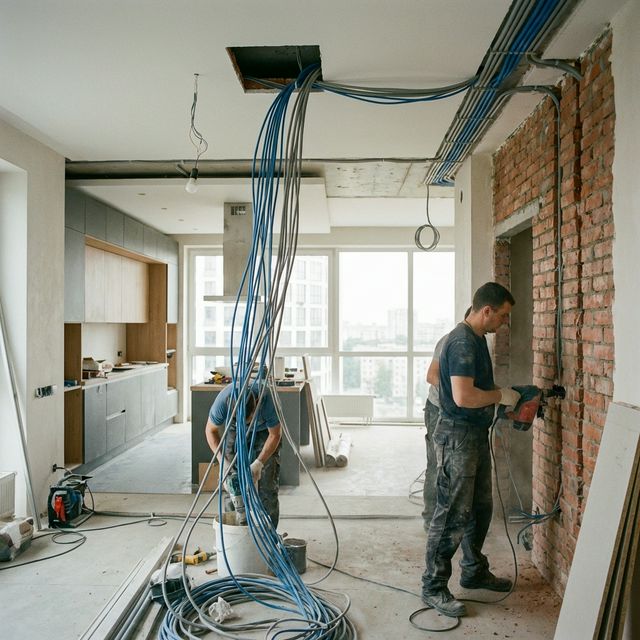 Lakásfelújítás villamos munkái
